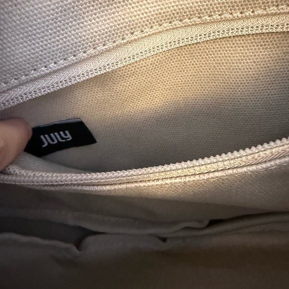 July Everyday Crescent Crossbody Bag in Cream Natural Like New - Picture 6 of 7